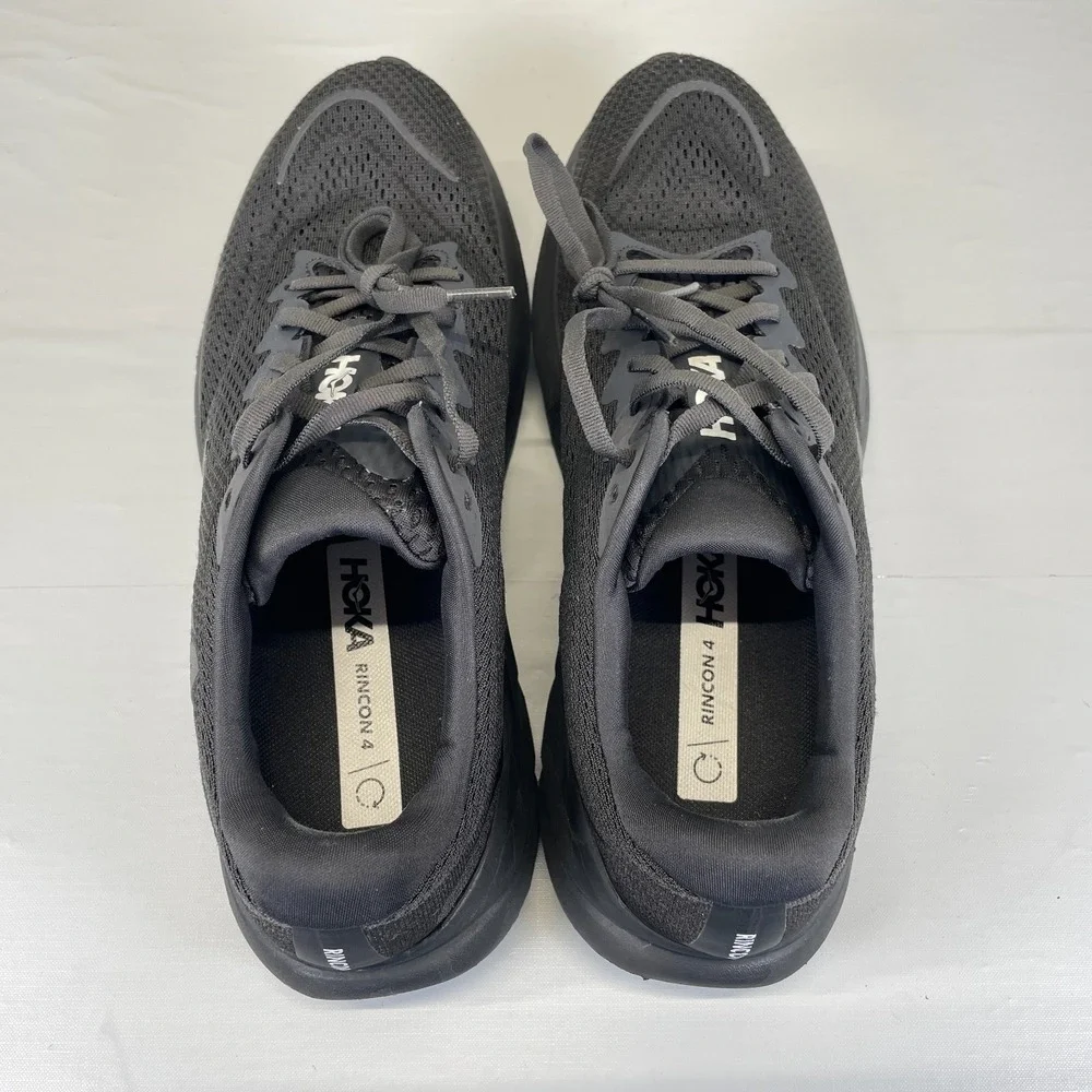Hoka One One Rincon 4 Running Shoes Mens Size 11 D Black Mesh Athletic Sneakers